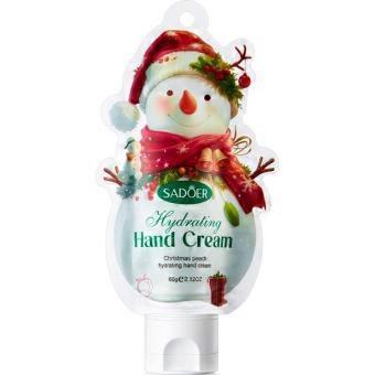 SADOER Christmas Peach Hand Cream 60g with Deep Winter Hydration Non Greasy