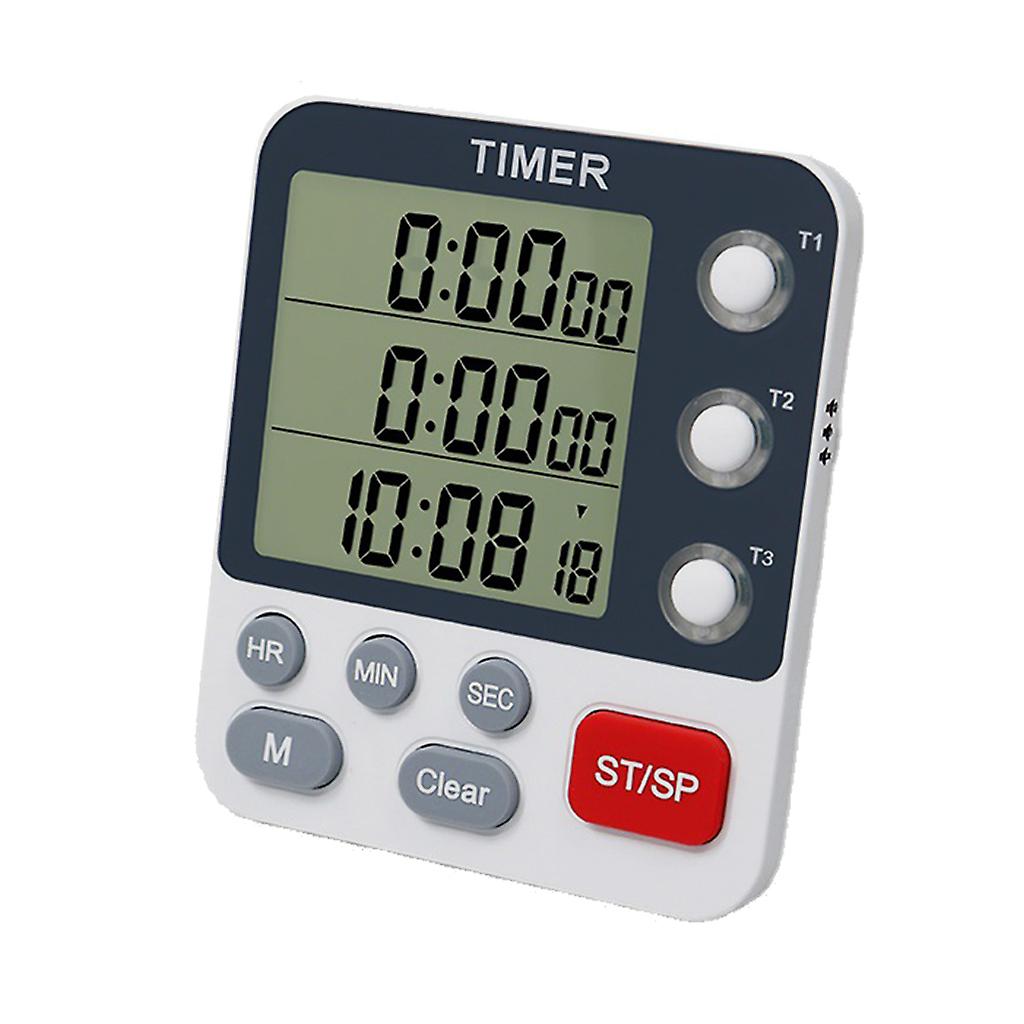Digital Kitchen Cooking Timer Adjustable Volume Alarm with Magnetic Back Stand