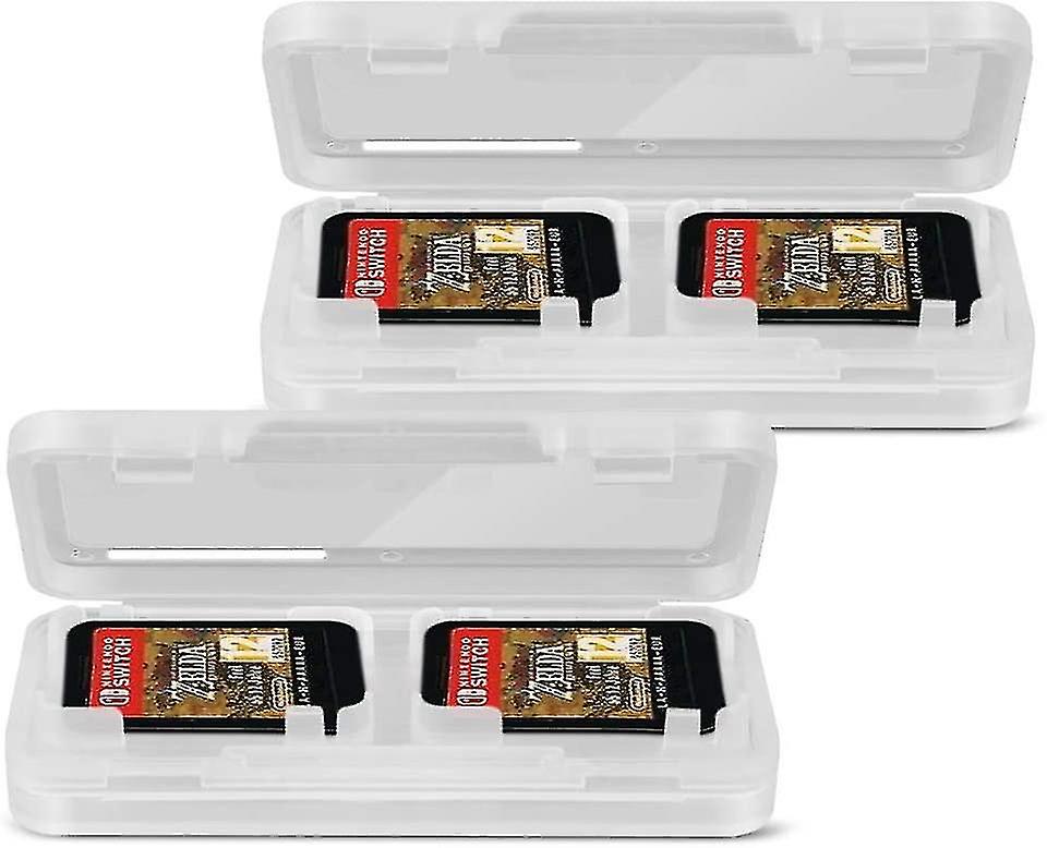 2 Pack Game Card Case Holder Compatible With Switch, Holds Up To 4 Switch Game Cards