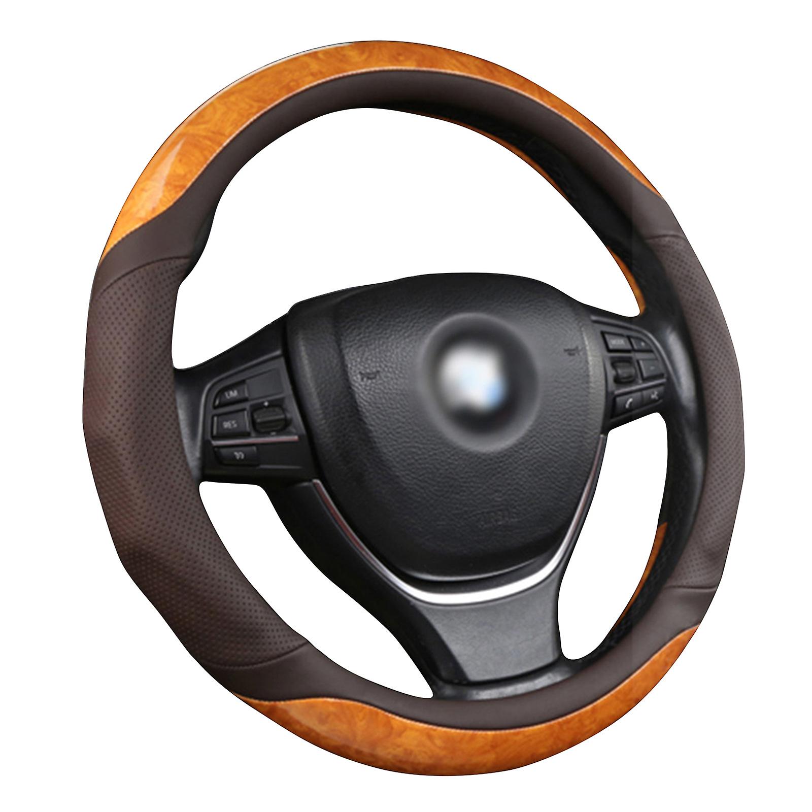 Car Styling Steering Wheel Cover Skidproof Comfortable Artificial Leather