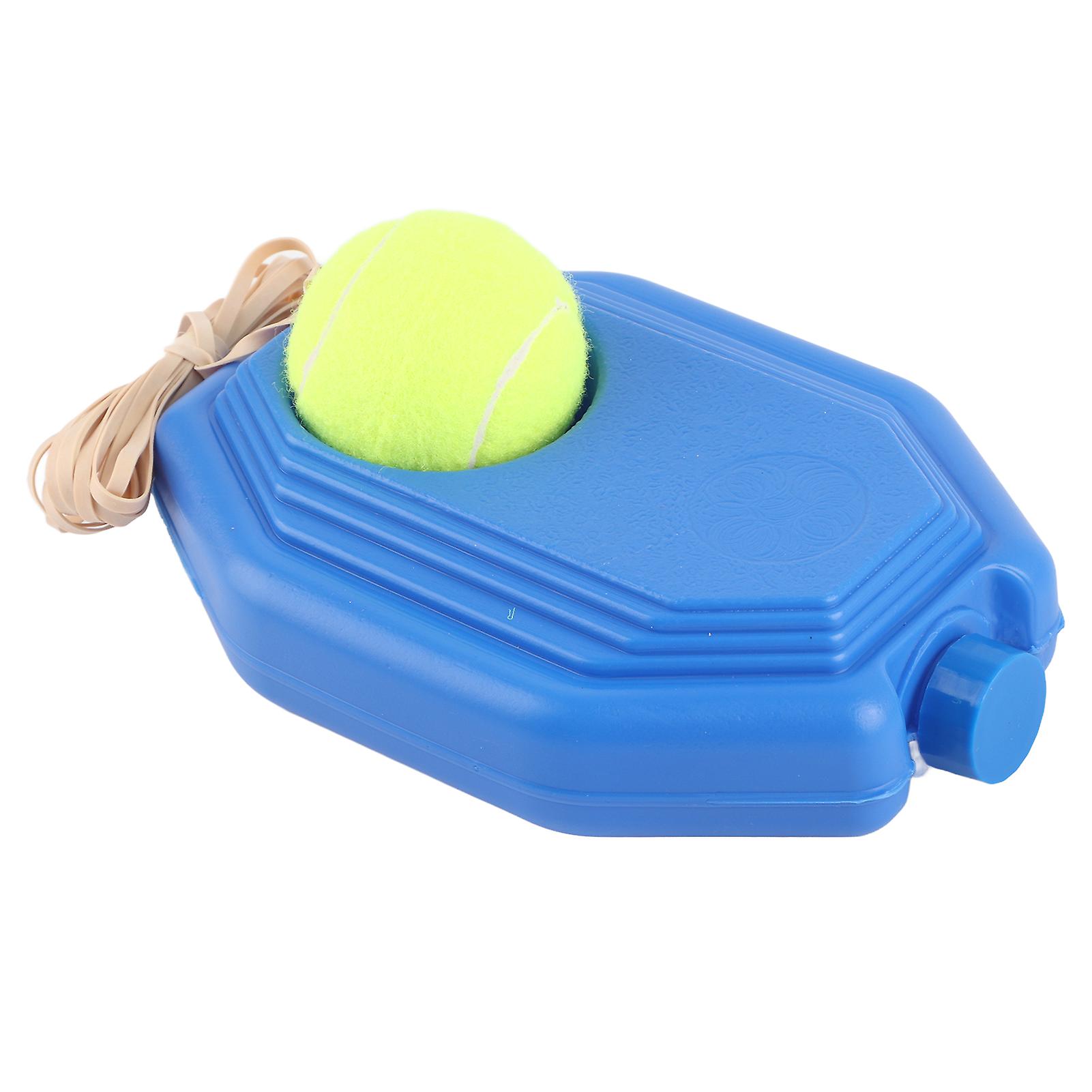 Tennis Ball Back Base Trainer Set with Rubber Elastic Rope for Single Person Practice