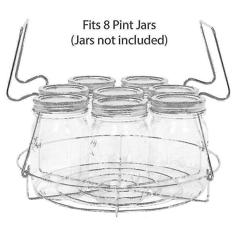 hermetikkstativ, hermetikk jar rack, damper rack for canning -sølv