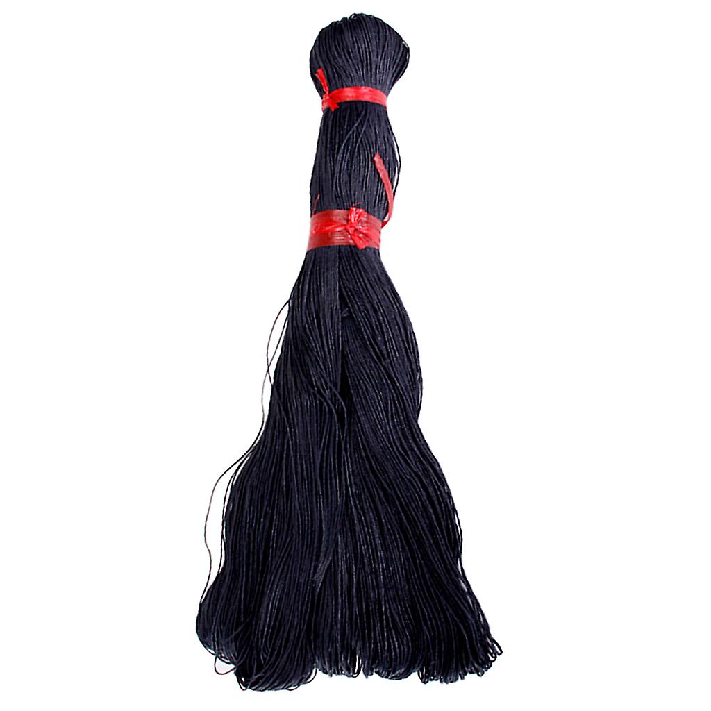 45 Meters Waxed Cotton Cord String 1mm - Black