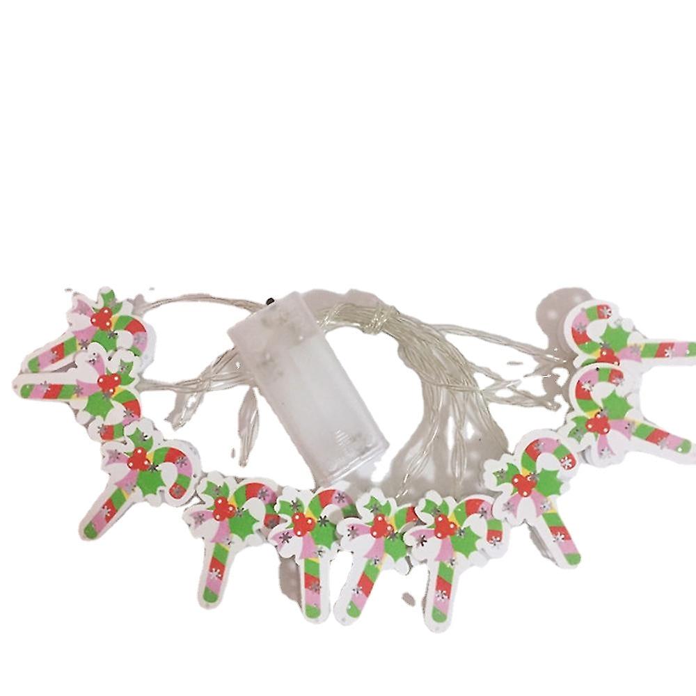 Battery Powered 2m Warm White Candy Shape 20 Led Fairy String Lights For Holiday Christmas Party