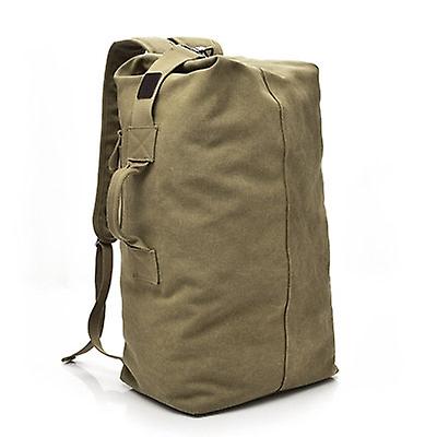 FM308 Canvas Double Shoulder Bag Large Khaki