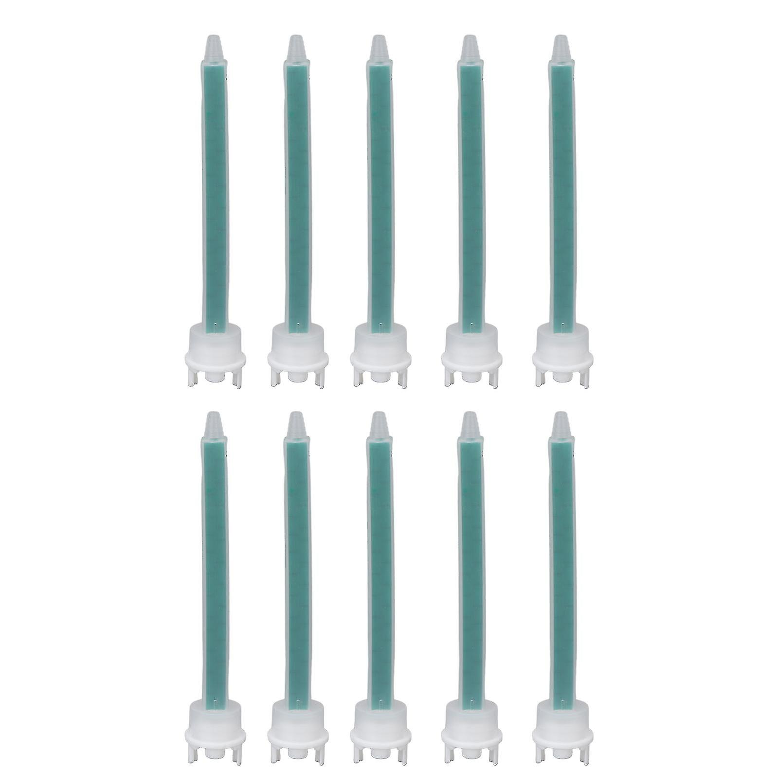 10Pcs Mixing Nozzles Plastic Prevent Blocking Adhesive Glue Mixing Nozzle For Applicator