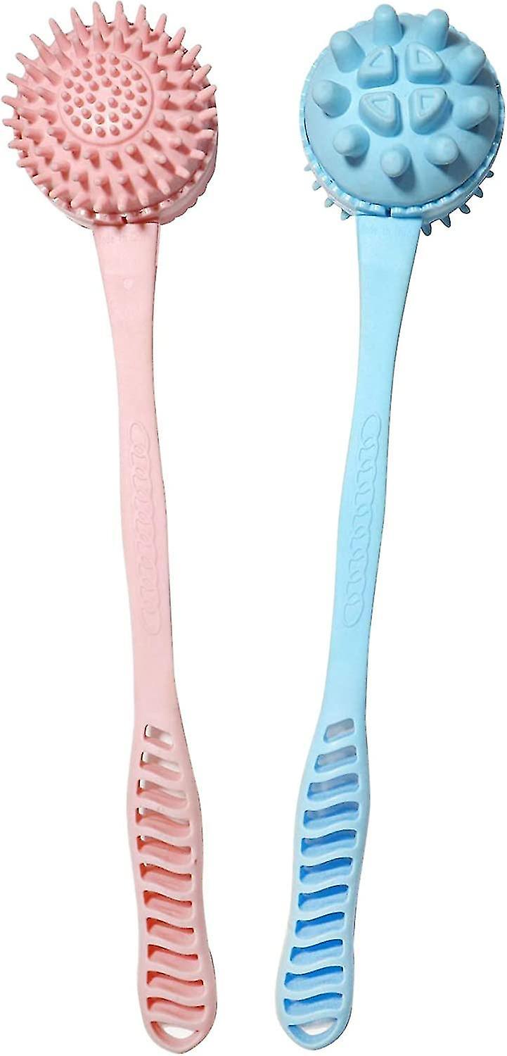 Manual Back Massager, 2 Pieces Of Plastic Long Handheld Hammer, Percussion Device For Legs, Arms, Ba
