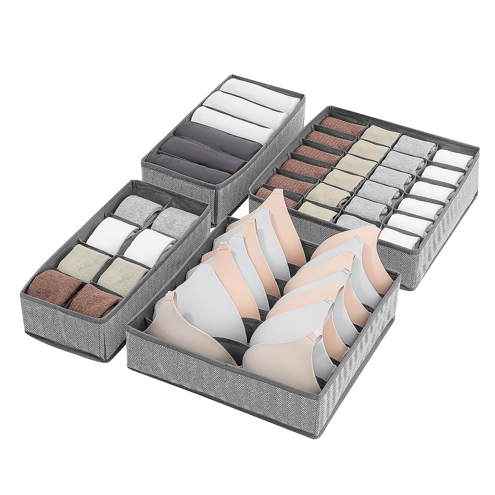 Sock Underwear Storage Box Foldable Reusable Storage Bins