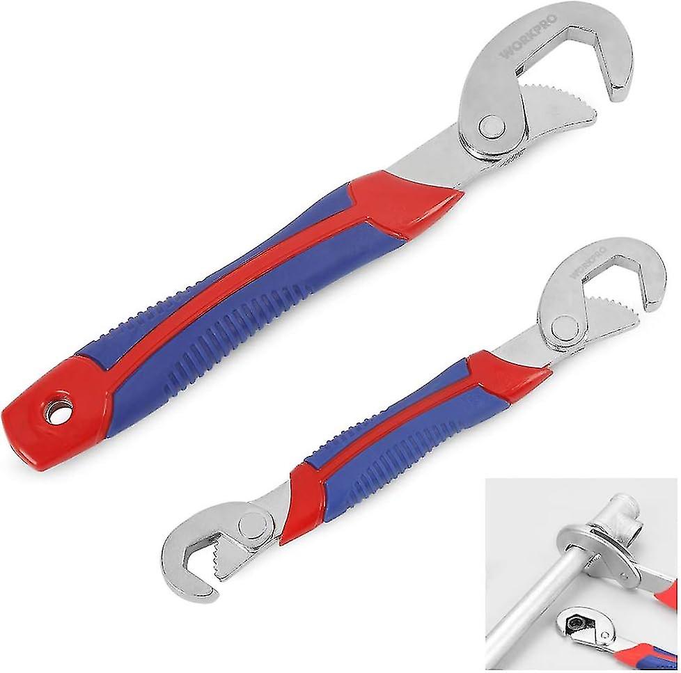 Adjustable Multifunction Nut Wrench 2 Piece Universal Wrench Set