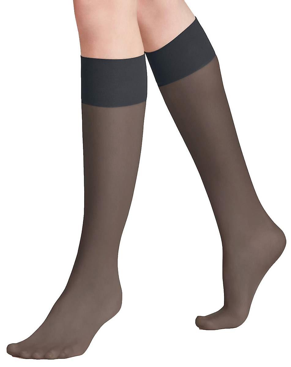 Falke Pure Matt 20 Denier Knee High Tights - Graphite Grey