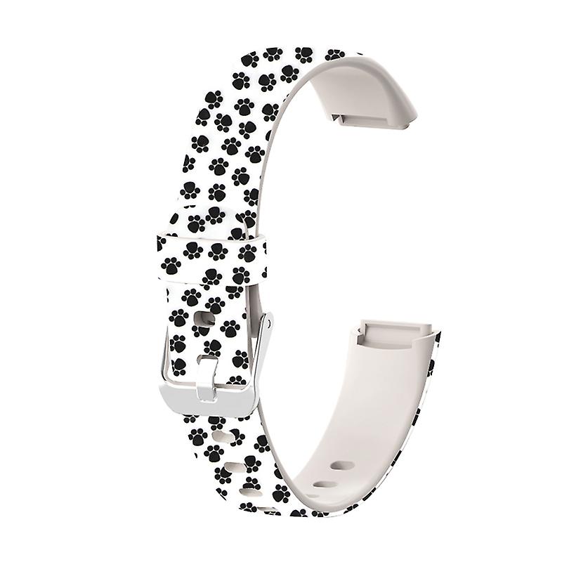 Stylish Printed Silicone Watch Band Replacement Wrist Strap for Fitbit Luxe