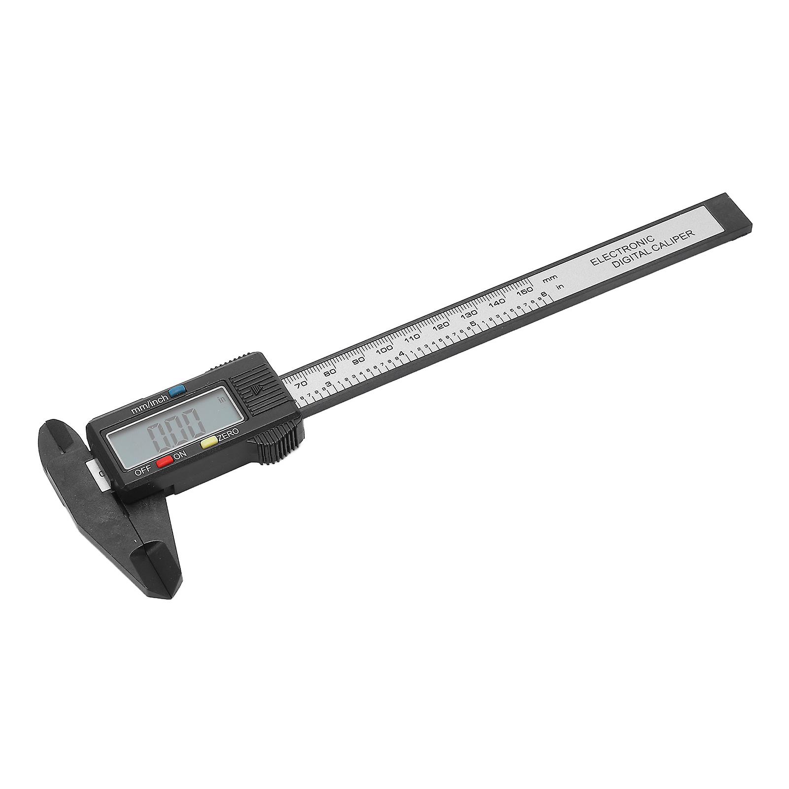 Digital Caliper Large LCD 0 to 6in PA66 Inch Millimeter Auto Off Caliper Measuring Tool for Home Workbench DIY 