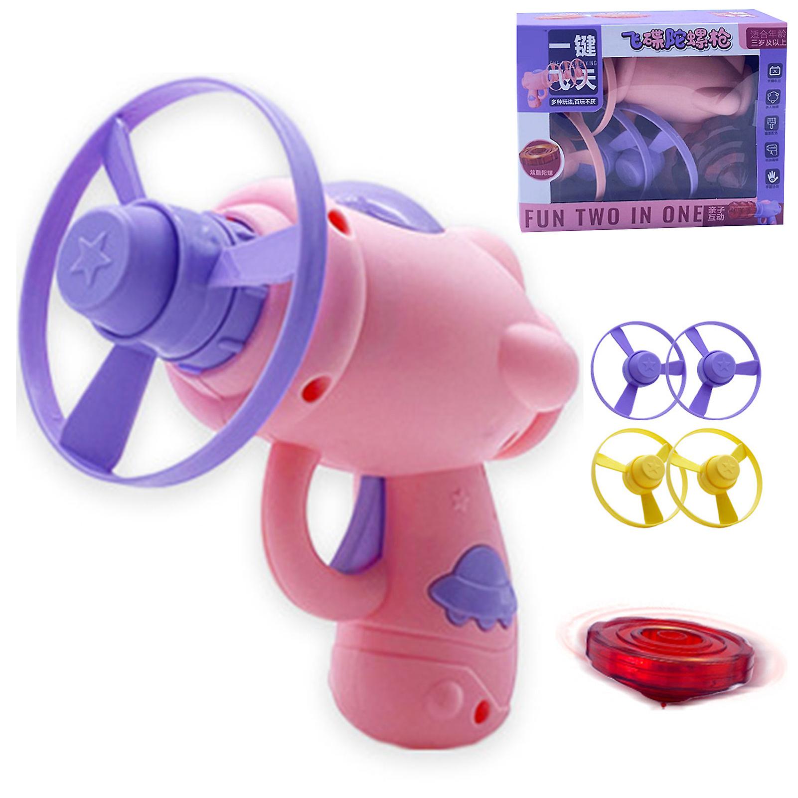 דיסק מעופף ורוד לילדים - צעצוע חיצוני עמיד לכיף הורים-ילדים