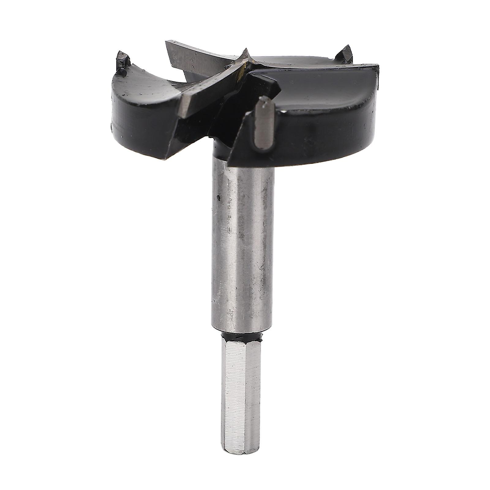 Hole Saw Auger Opener,3 Flute Hinge Drill Bit Woodworking Hole Opener Tungsten Carbide Hinge Hole Drill Guide Sets Woodworking Tool 60mm