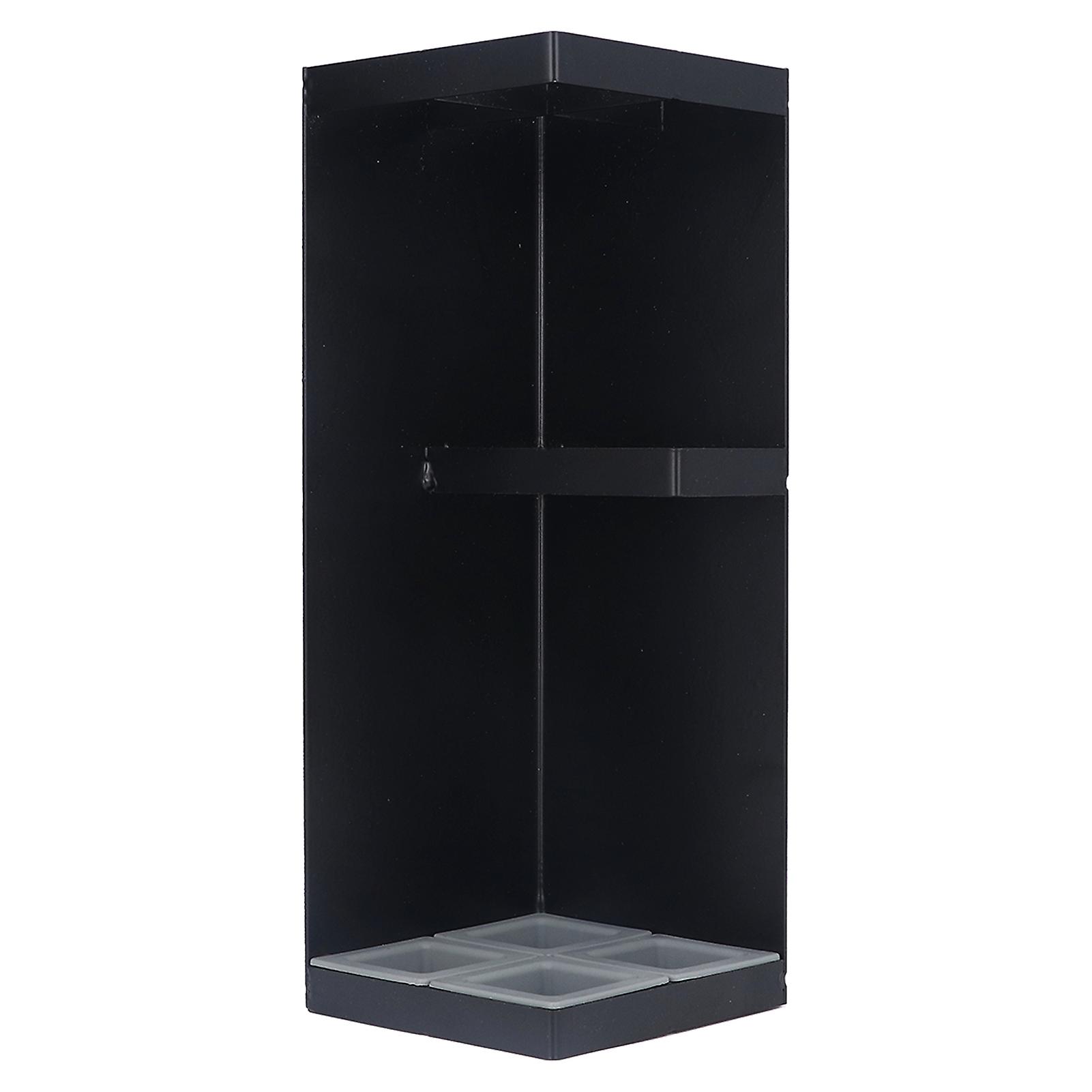 Sleek Black Umbrella Stand with Removable Drip Tray for Home or Lobby Use