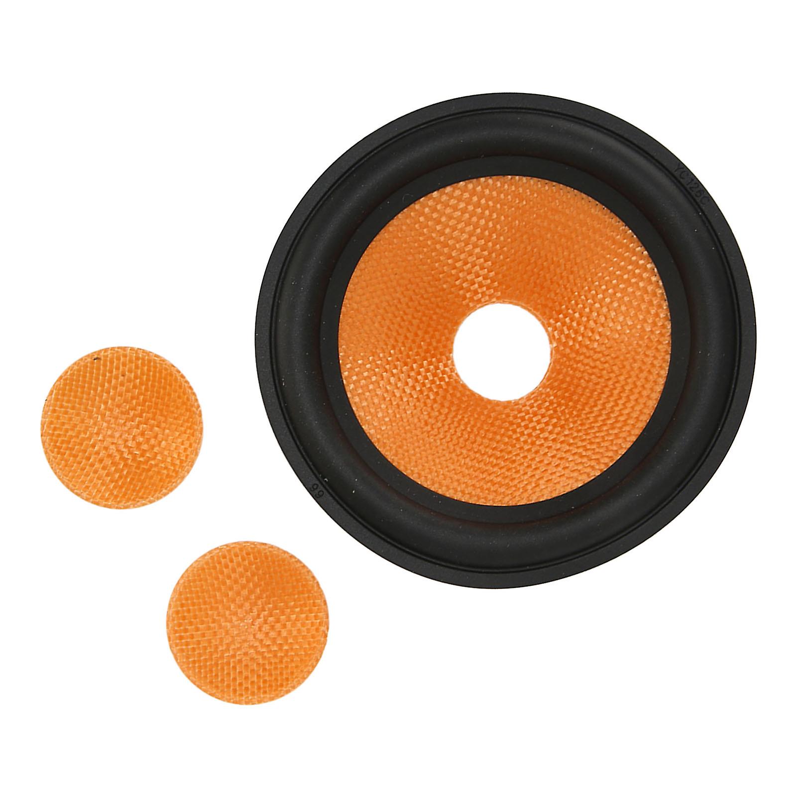 5 Inch Paper Speaker Cone Subwoofer Cones Drum Paper 1 Inch Inner Diameter 5Inch Outer Diameter with Rubber Surround 