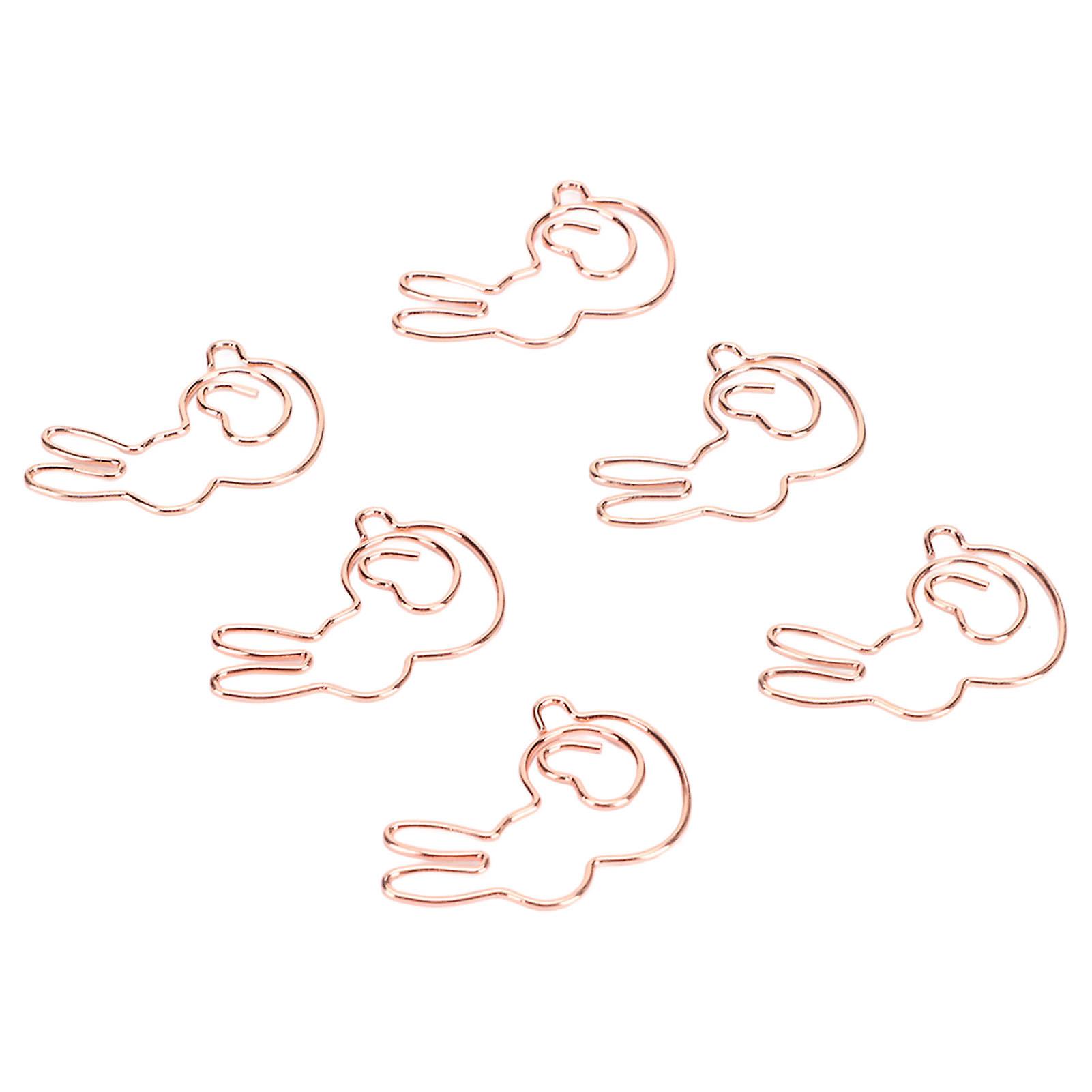 100PCS Paper Clips Strong Clamping Force Slip Resistant Portable Electroplating for Office Family School 