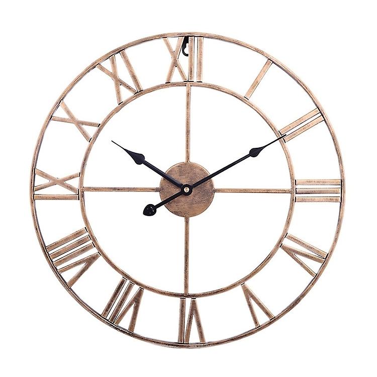 60cm Round Roman Numeral Wall Clock