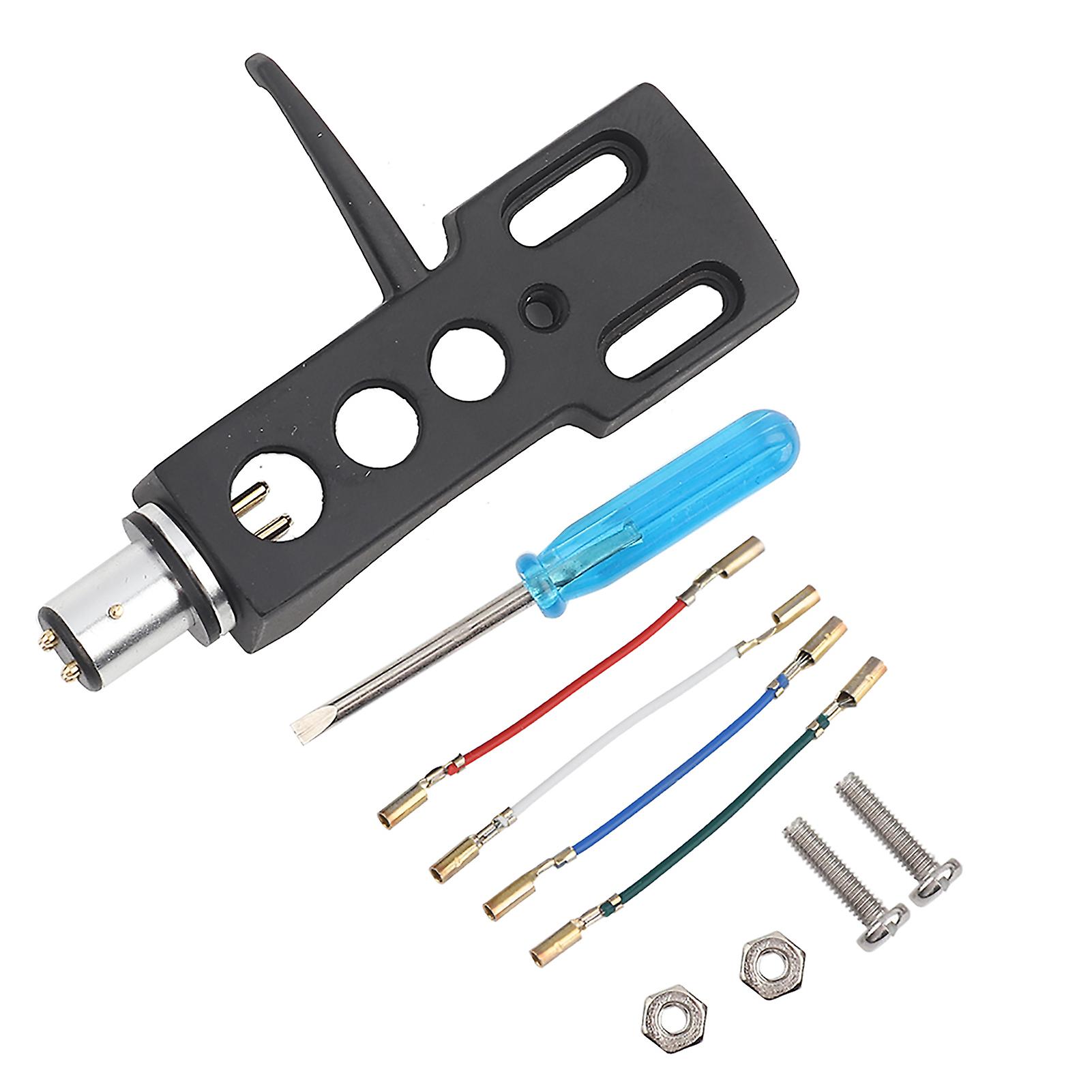 Universal LP Turntable Phono Headshell Mount Replacement with Lead Wires