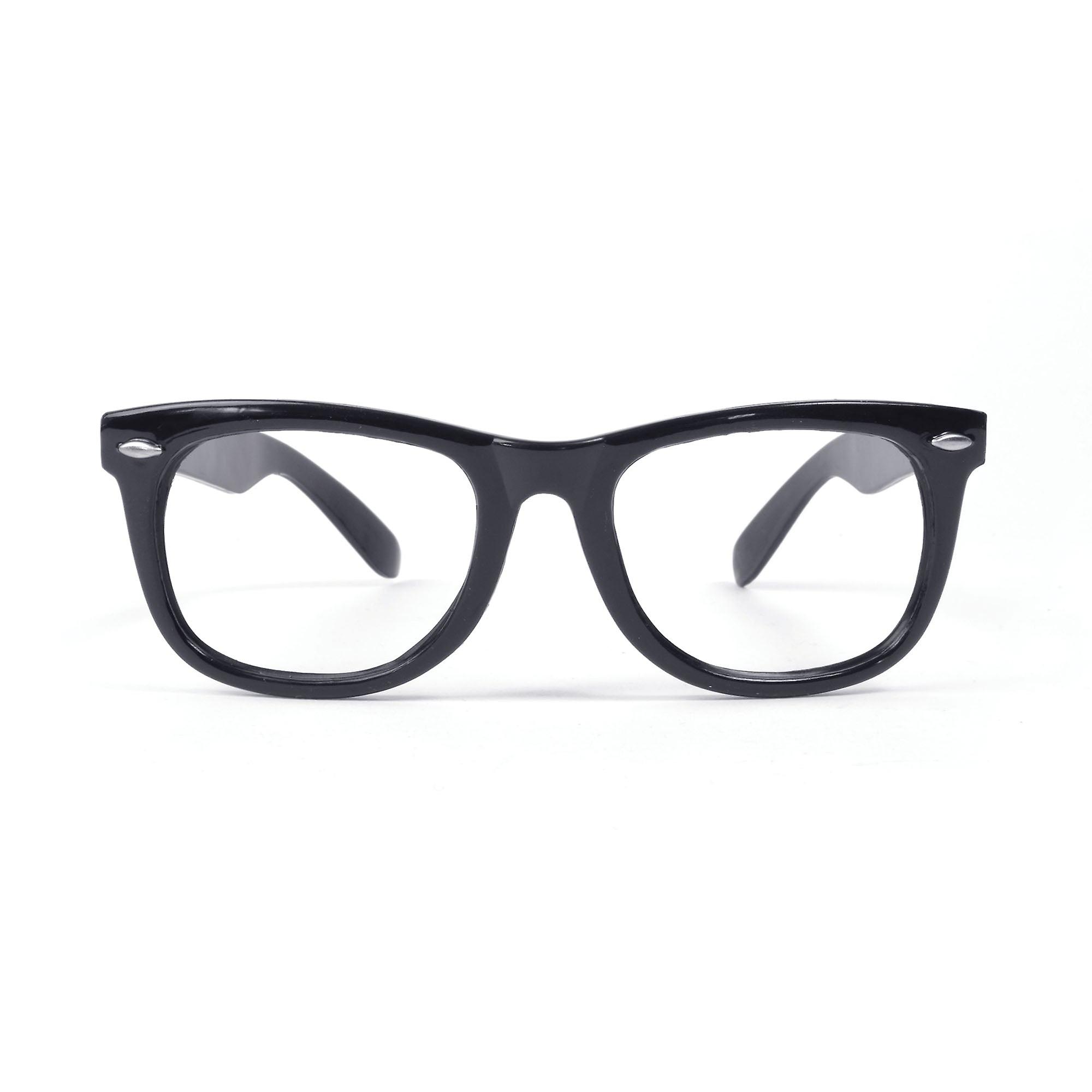 Spectacles Black Frame Costume Accessories Unisex Ba182