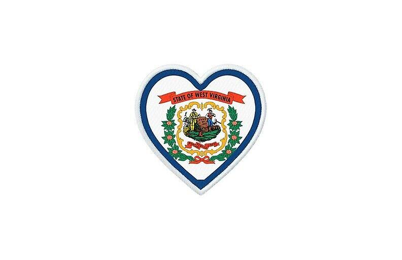 Patch badge ecusson prints thermocollant flag heart usa west virginia