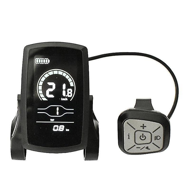 Ebike 36v48v Yl80c Lcd Meter Intelligent Control Panel Display For Ebike Controller Waterproof Plug