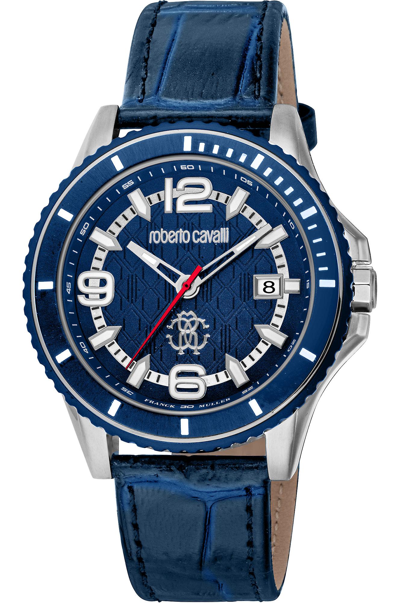 Roberto Cavalli par Franck Muller RV1G217L0021 - Cuir Mâle Quartz Analogique