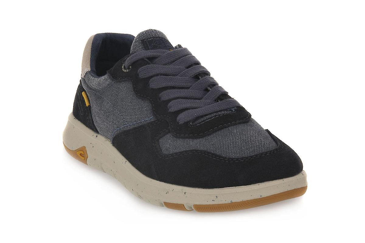 Sneakers bleu marine camel mode