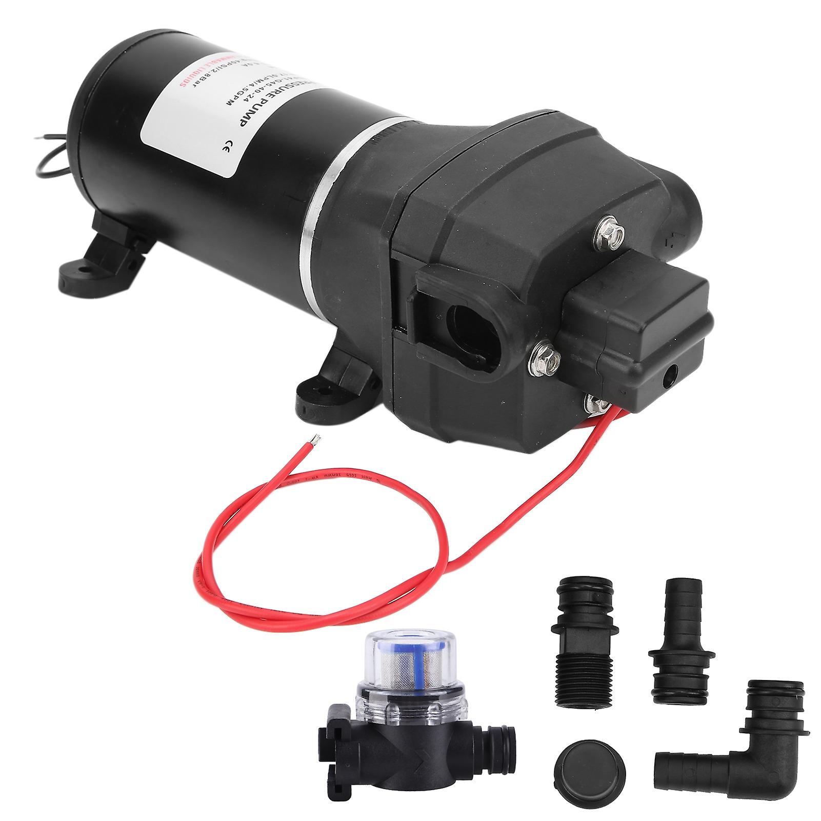 Electric Self Priming Pump Low Noise Power Consumption 24V 6.0A 4.5GPM 40PSI/2.8BAR