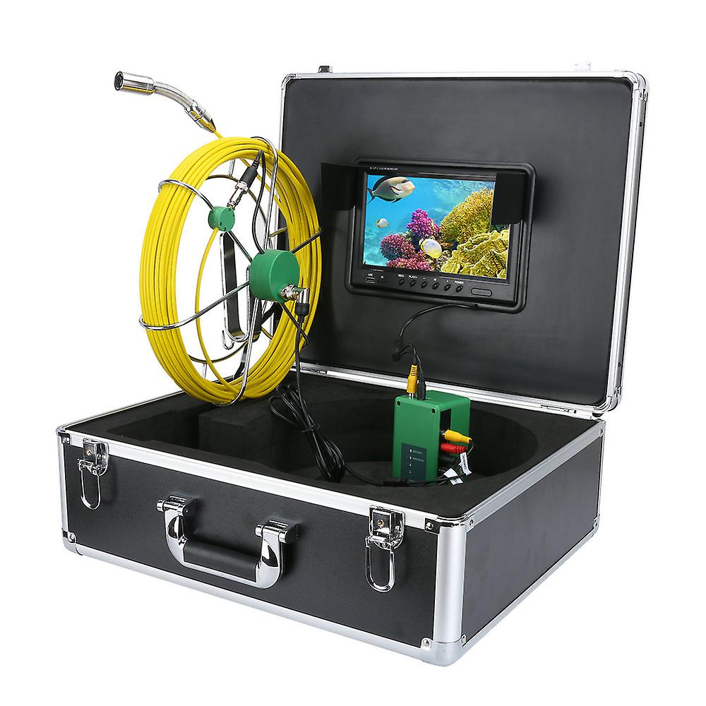 9'' DVR Endoscope 17mm Industrial Pipe Inspection Borescope Waterproof+8GB SD Card