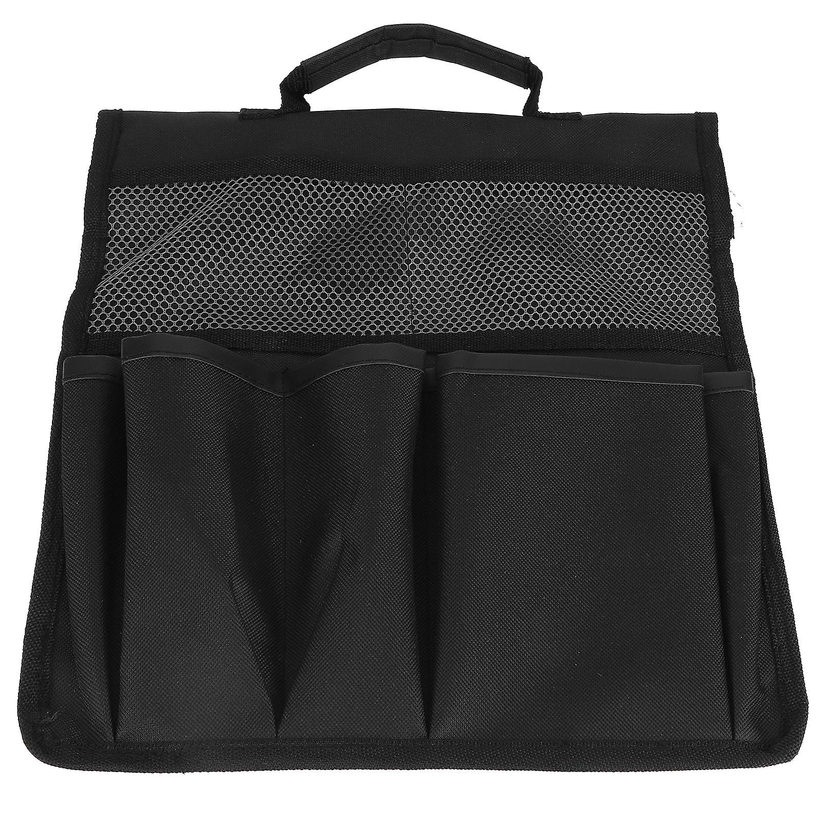 Garden Foldable Kneeler Bench Stool Tool Bag Portable Outdoor Work Cart Hanging OrganizersBlack