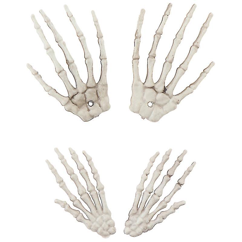 2pair Skeleton Hand Bone For Halloween Decorations