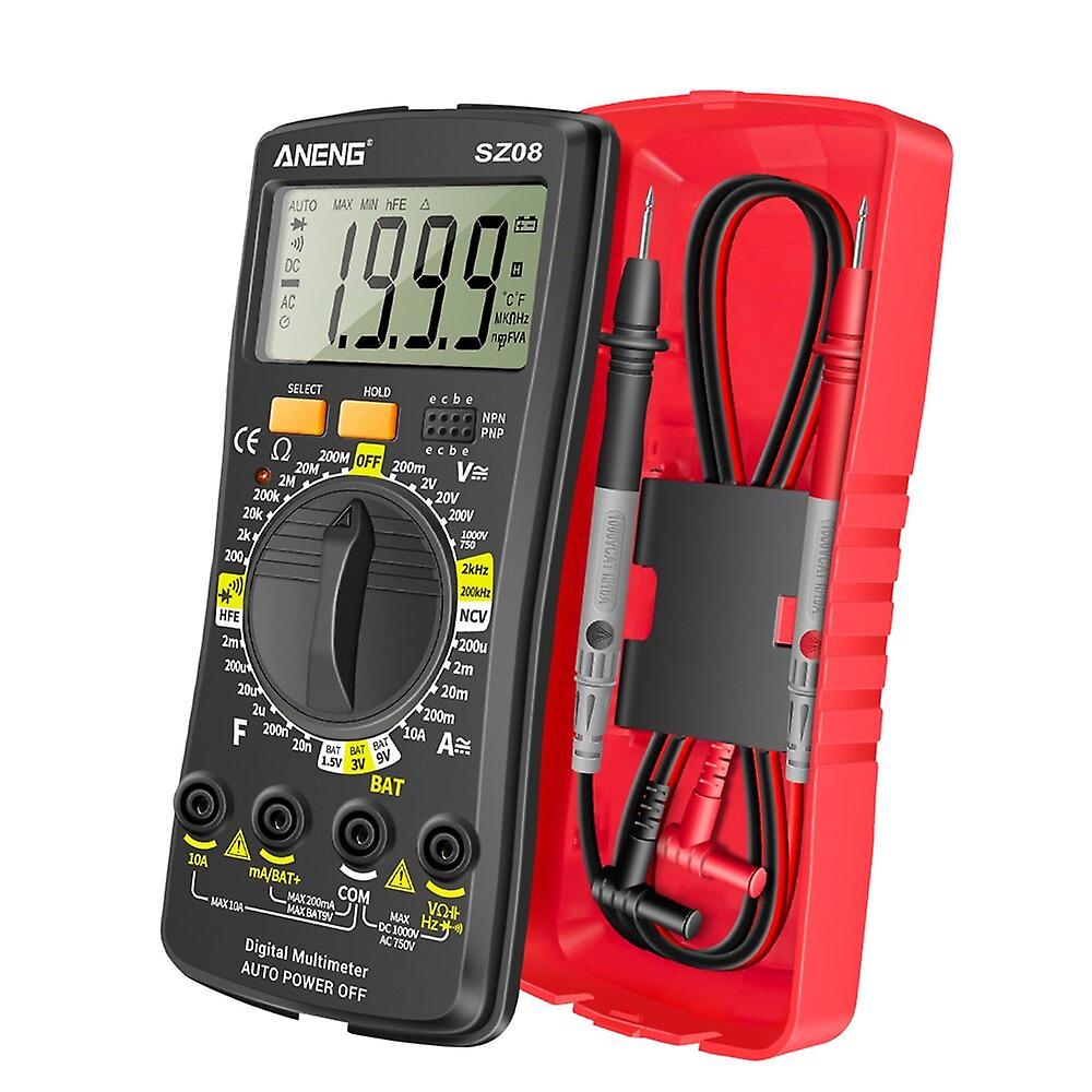 Ultra-thin Split Lcd Digital Multimeter Tester With Stowable Test Pen Auto Voltmeter Resistance Tester Tool
