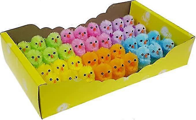 Mini Yellow Chicken Easter Decorative Children's Toy 36/60pcs