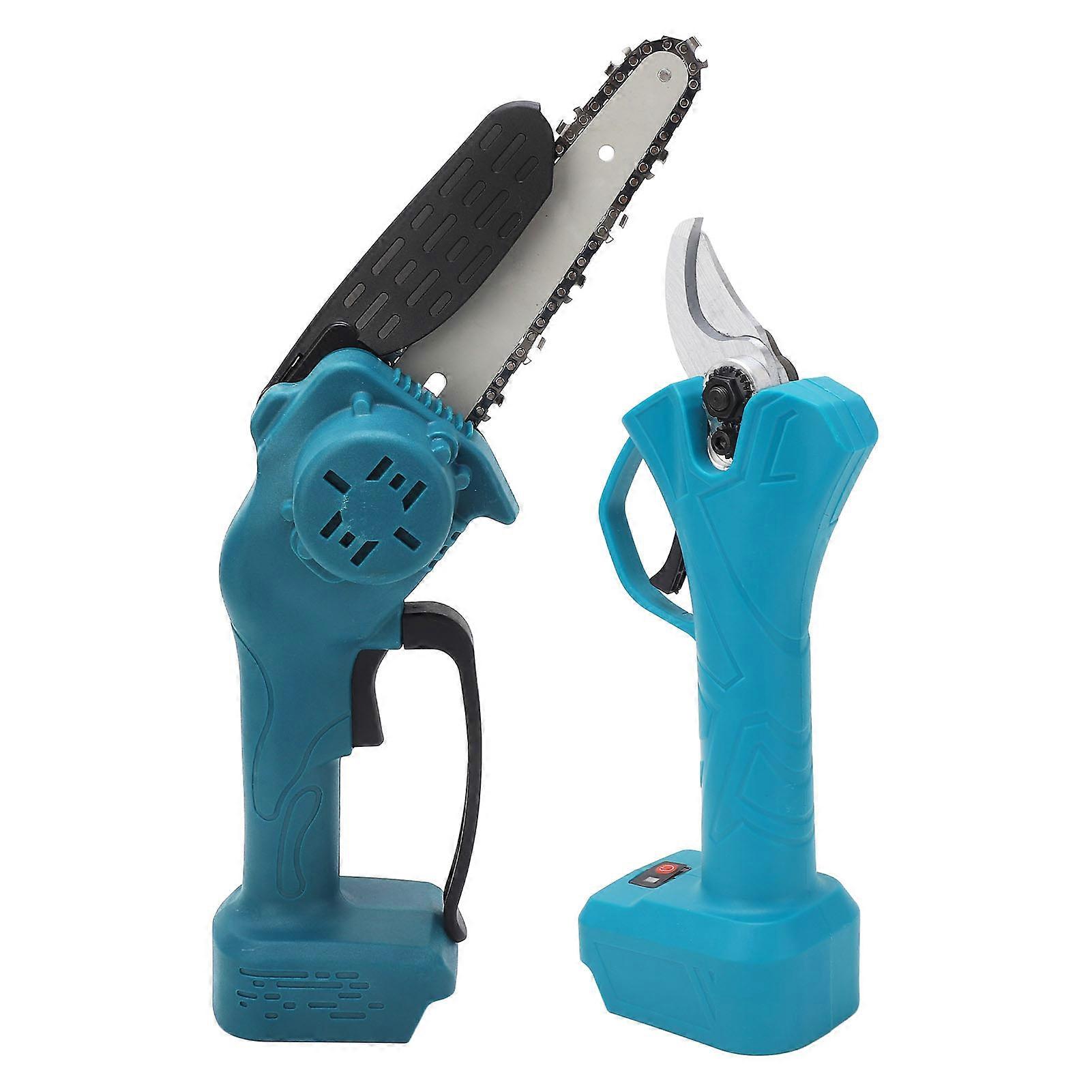 Electric Pruning Shears and Mini Chainsaw Set Cordless Garden Power Tools with Extension Pole for BL1820 BL1830 BL1840