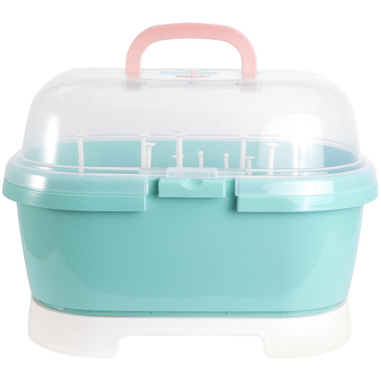 Baby Bottle Drying Box Infant Tableware Storage Box Practical Milk Bottle Rack