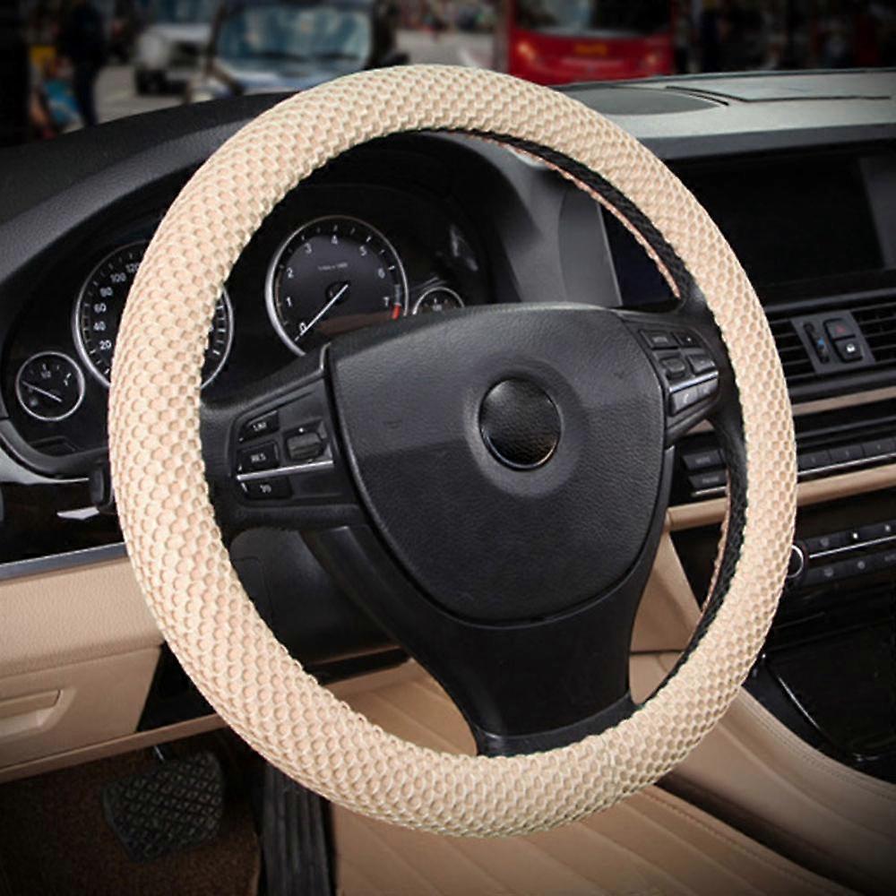 Braid On Steering Wheel Car Steering Wheel Cover With Needles and Mesh fabric Diameter 36-38cm Auto Car Accessories