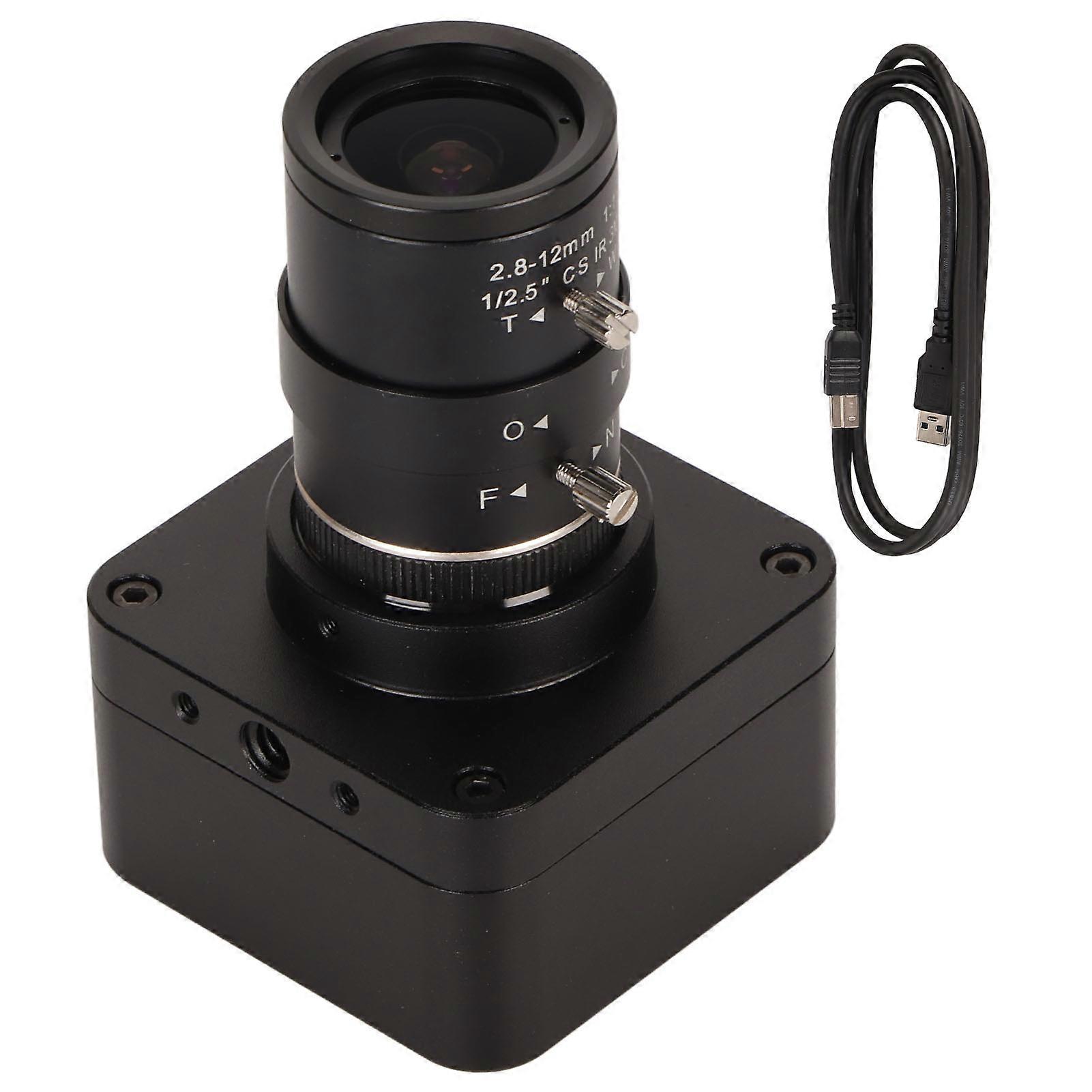 4k Usb Webcam 2160p 25fps 8mp Hd Multimedia Interface 2.8 To 12mm F1.4 Manual Zoom Cs Mount Lens Mini Usb2.0 Pc Camera For Live Streaming