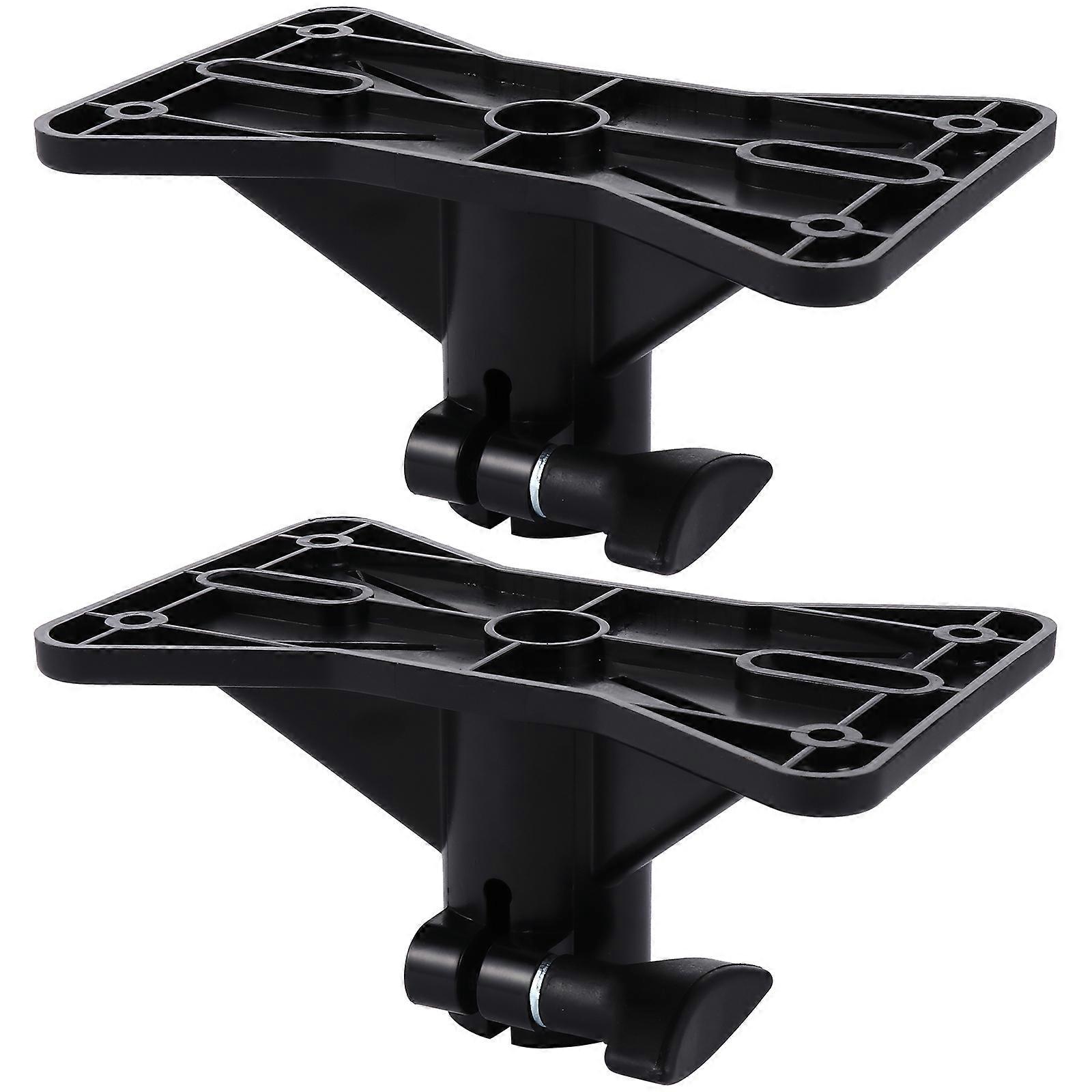 Exterior Speaker Mounting Bracket Insert Mount Cabinet Stand for Stage (Black)