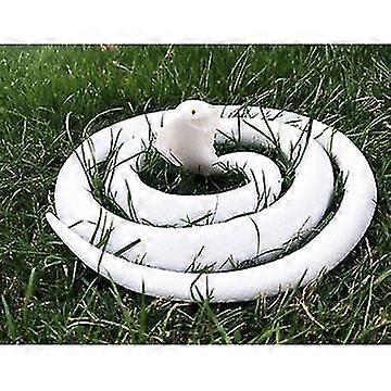 Simulation Jouet Serpent Caoutchouc Souple Grand Serpent Blanc Effrayant Faux Serpent