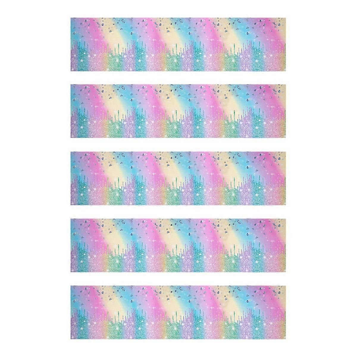 Gradient Diamond Birthday Disposable Tableware Macaron Paper Plate Cup B