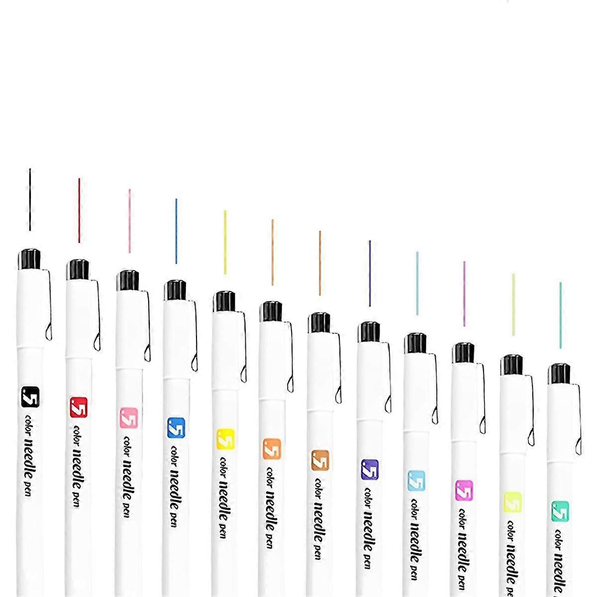 12 Colors 05 Micrometre Pen Set, Mini Fineliner Drawing Art Pens, Mini-Pen Fineliner Ink Set, Micro