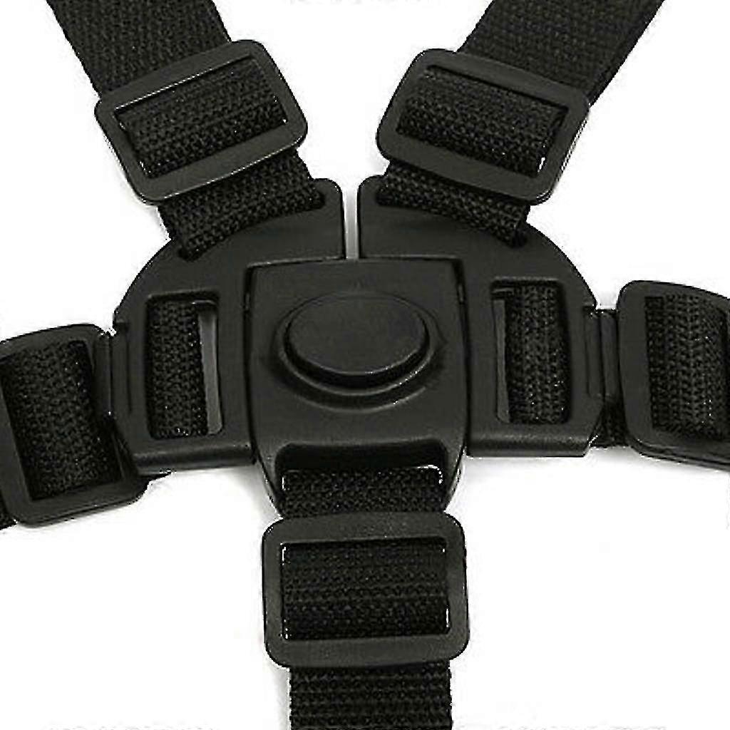 5 Point Child Safety Belt, Adjustable Rotating Hook Baby Safety Belt For Pushchair Highchair Pushcha