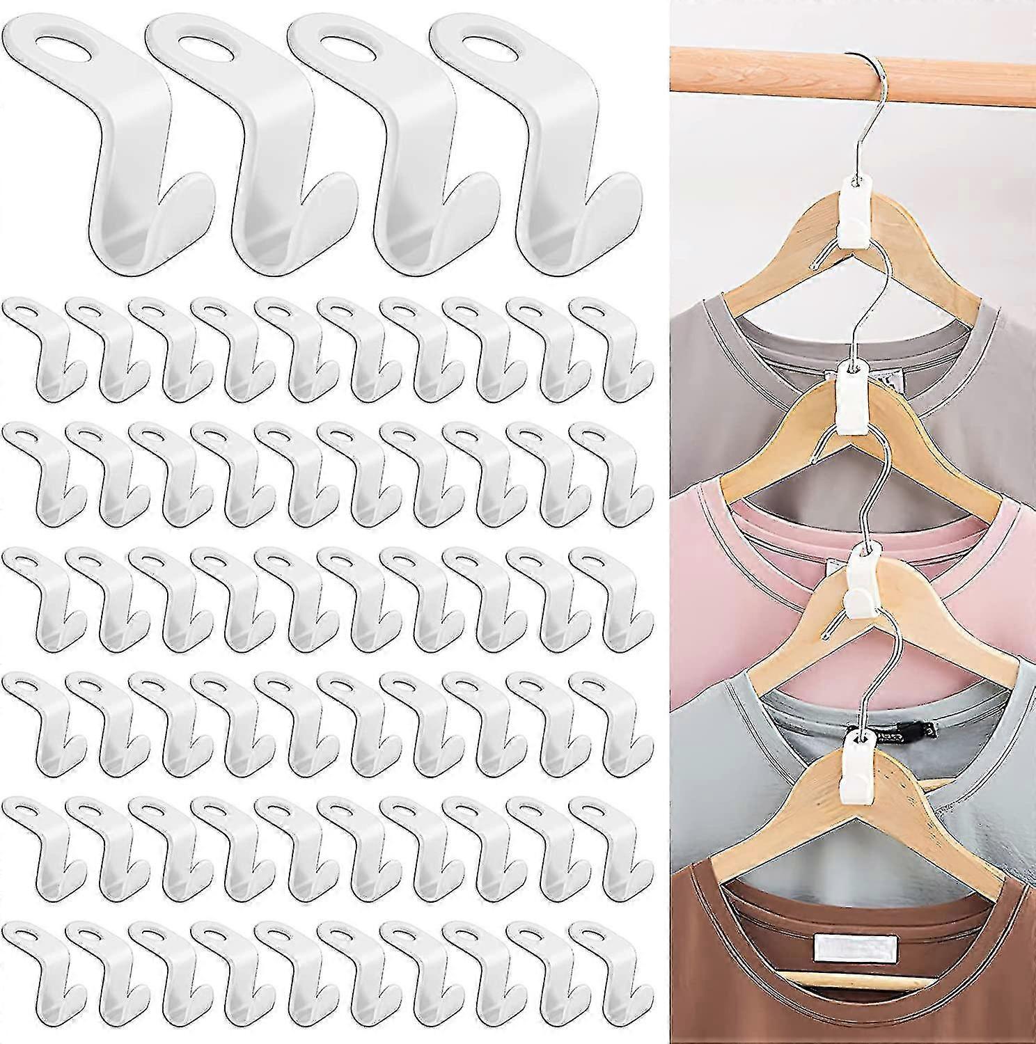 Space-Saving Hook Hanger Set - 64 Pcs