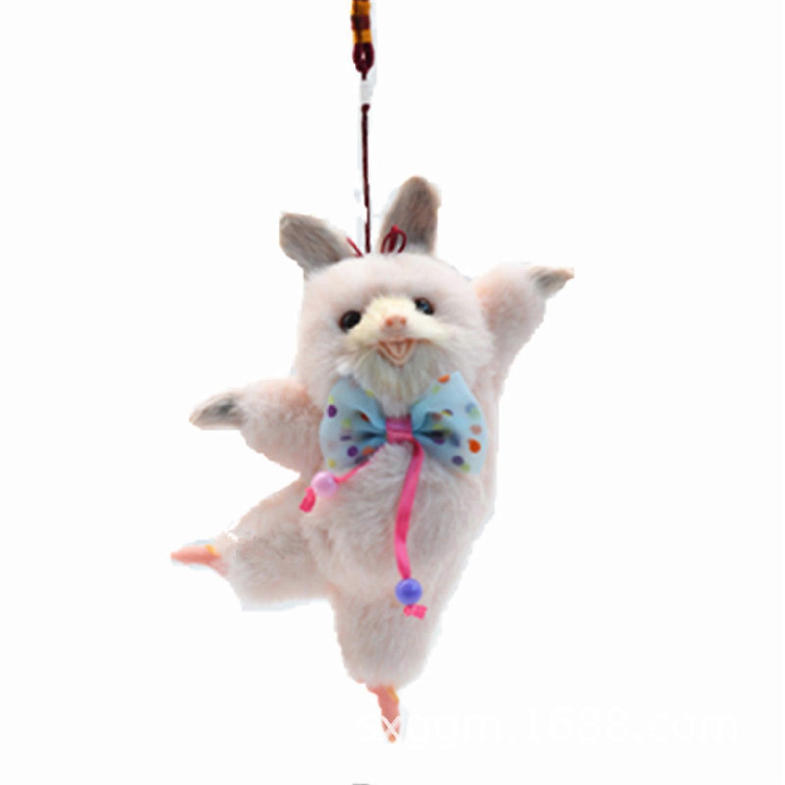 Dancing Rabbit Plush Pendant Vivid Appearance Decorative Doll for Garden Living Room Decor
