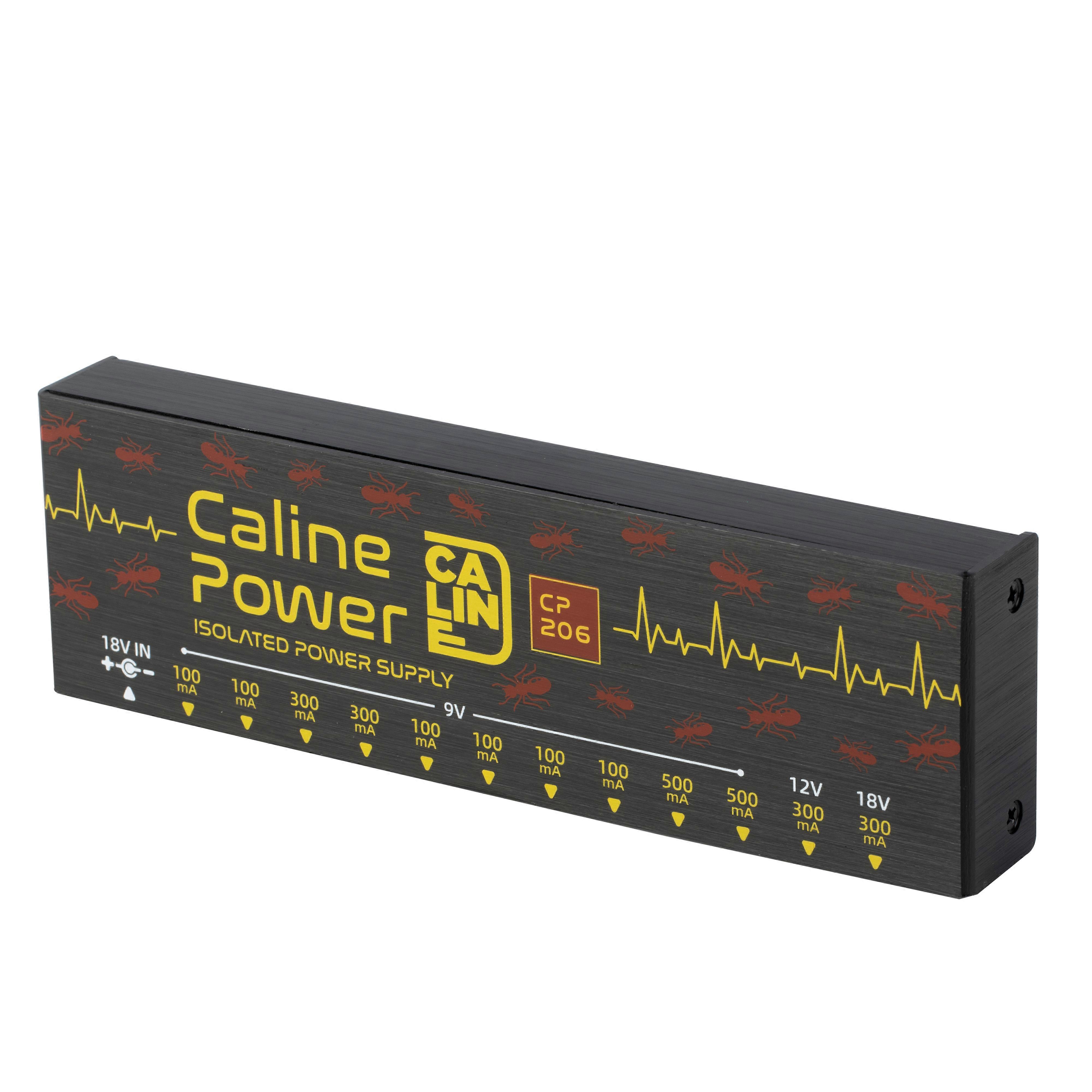 Guitar Effect Pedal Caline Cp-206 Supply 12 Isolated Output Tuner Short Circuit Power Supply Pedals Synthesizer Sound Mixer
