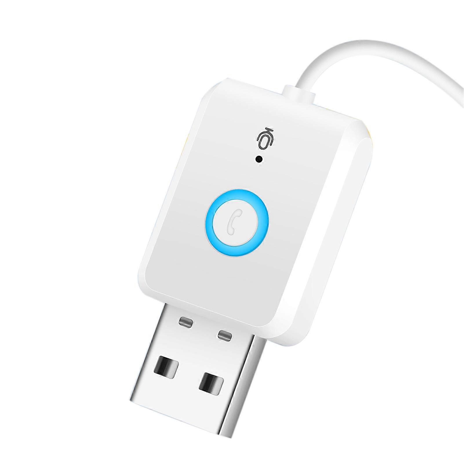 Bluetooth-compatible 5.0 USB Audio Receiver Multi Function Effective Noise Reduction Adapter for Hands-free Calling & Music