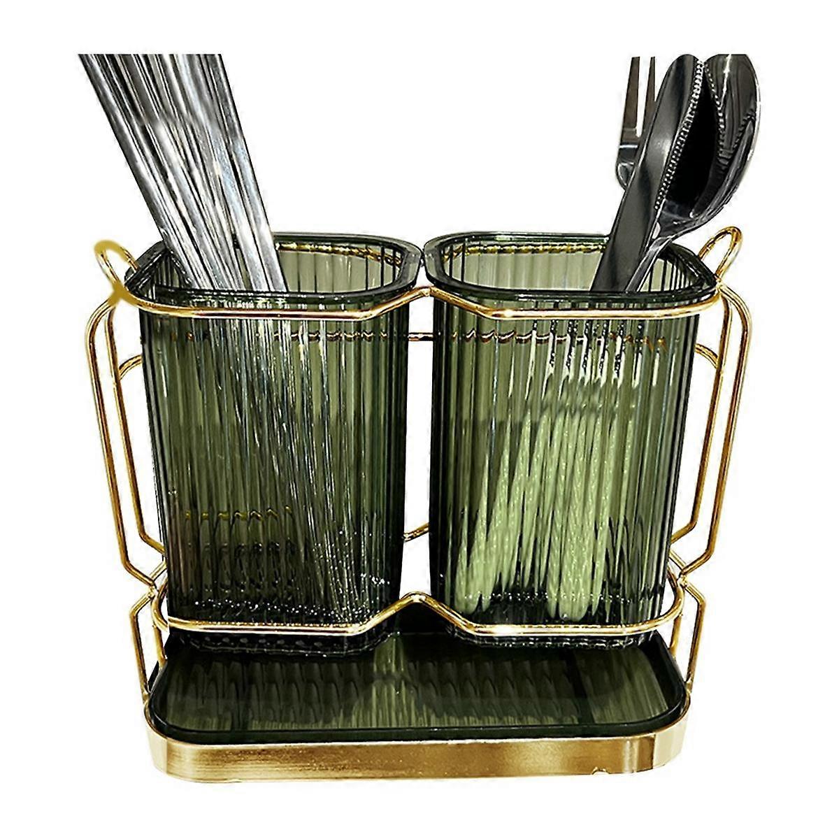 A- Toothbrush Holders for Bathrooms, 2 Cups Toothbrush Holder Wall Mounted, Dry & Wet Separation, P
