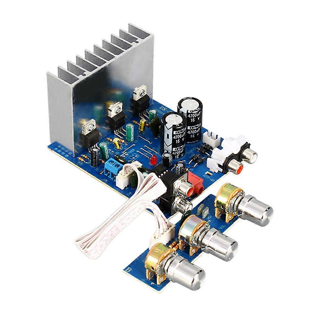TDA2030 15W+15W+30W 2.1 Channel Amplifier Audio Board Subwoofer Amplifier Bass Output for Speaker D