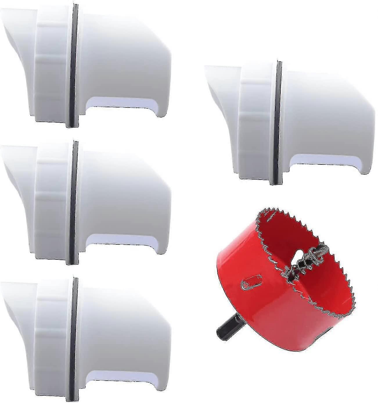 Diy Chicken Feeder Rain Proof Poultry Feeder Port Gravity Feed Kit--